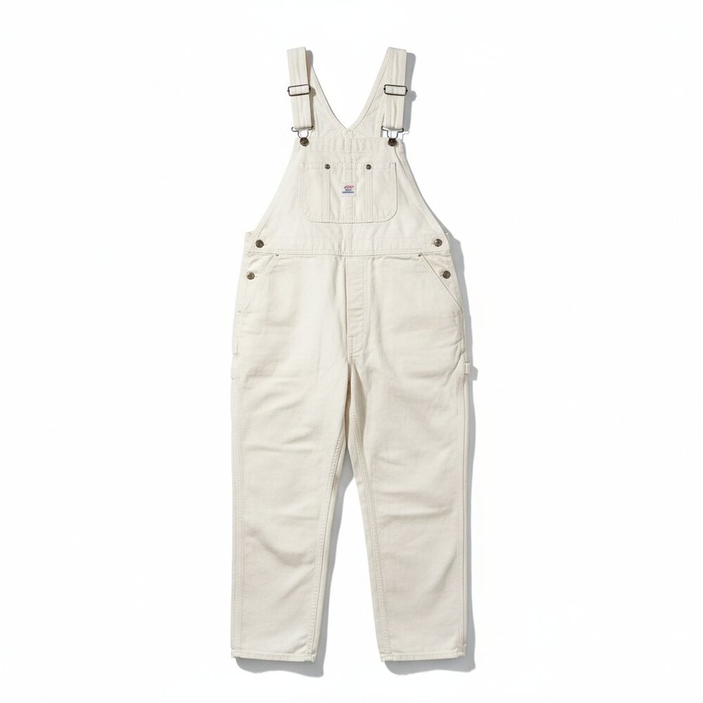 Pointer Brand XL Off-White Denim Overalls – Rugged Workwear Meets Vintage Style